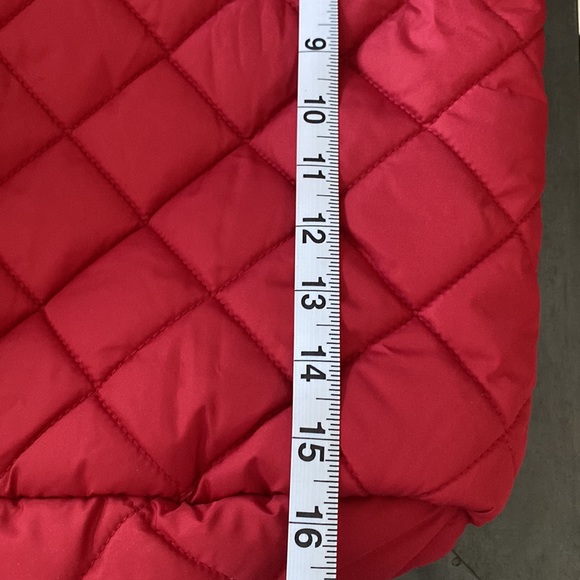 NWT- Red Waffle Stitch Tote Bag - Picture 7 of 8